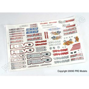 Decal set, Revo (Revo logos and graphics decal sheet) Traxxas