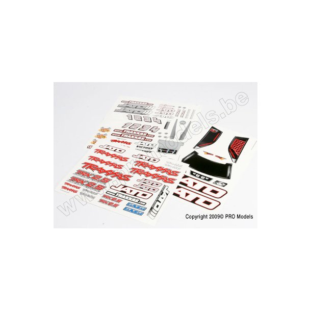 Decal sheet, Jato Traxxas
