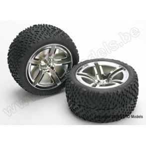 Tires & wheels, assembled, glued (Jato T Traxxas