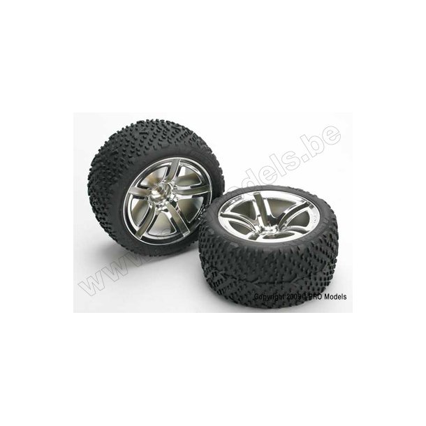 Tires & wheels, assembled, glued (Jato T Traxxas