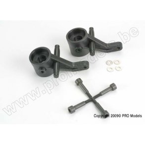 Axle housings/ screws (front)/ 4x26 CS (4)/ 4.0 MW (4) Traxxas