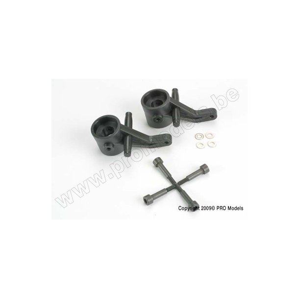 Axle housings/ screws (front)/ 4x26 CS (4)/ 4.0 MW (4) Traxxas