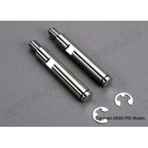 Axle shafts (front)/ E-clips Traxxas