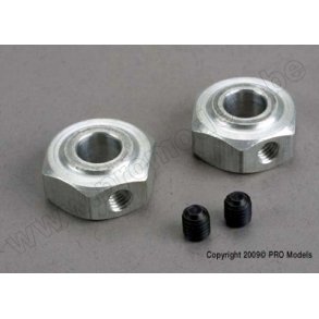 Aluminum hex wheel hubs (2)/ 5x6 GS (2) Traxxas