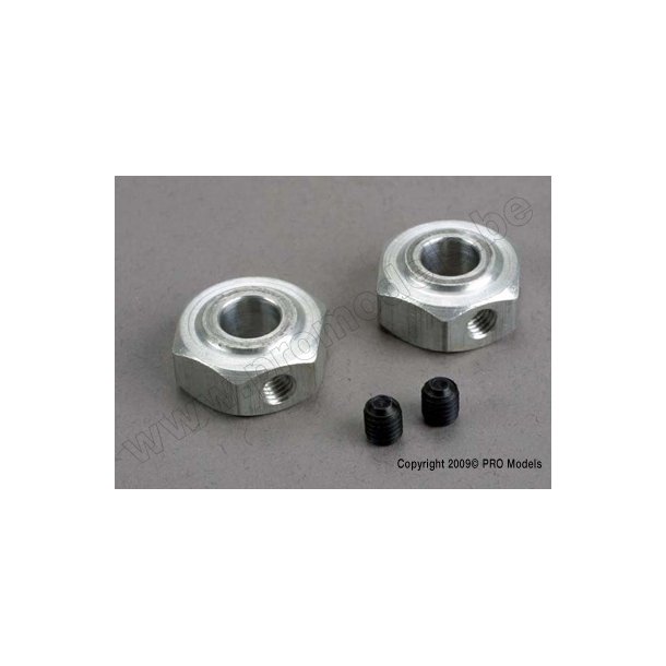 Aluminum hex wheel hubs (2)/ 5x6 GS (2) Traxxas