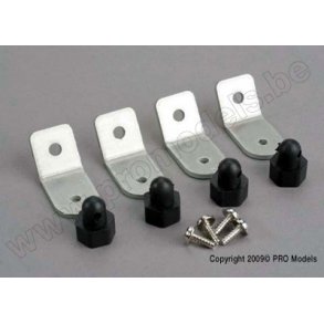 Body posts/ aluminum mounting brackets/ 3x8 ST (8) Traxxas