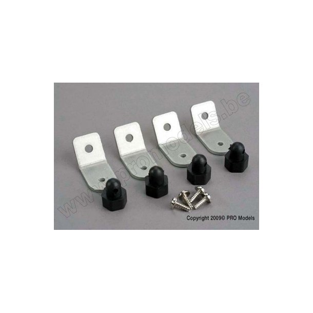 Body posts/ aluminum mounting brackets/ 3x8 ST (8) Traxxas