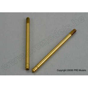 Shock shafts, hardened steel, titanium nitride coated Traxxas