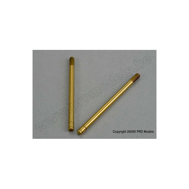Shock shafts, hardened steel, titanium nitride coated Traxxas