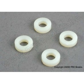 Spacers, plastic, 5x10x2 (Monster Buggy front arms) Traxxas