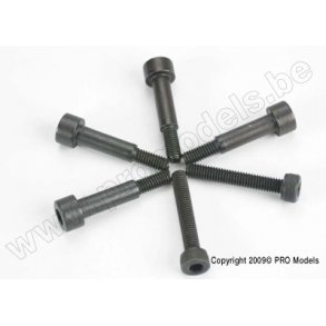 Shoulder Screws, 4x25mm cap-head machine (6) (with 5mm Traxxas