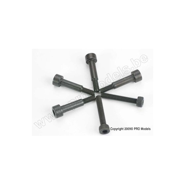 Shoulder Screws, 4x25mm cap-head machine (6) (with 5mm Traxxas