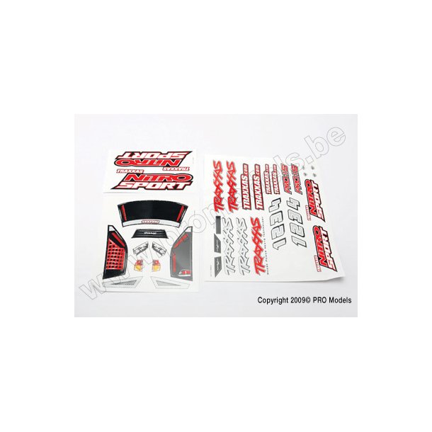 DECAL SHEETS, NITRO SPORT Traxxas