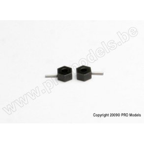 HEX WHEEL HUBS, STEEL (TALL OF Traxxas