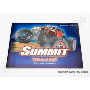 Owners manual, Summit Traxxas