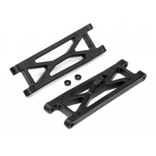 GRAPHITE FRONT SUSPENSION ARM SET HPI