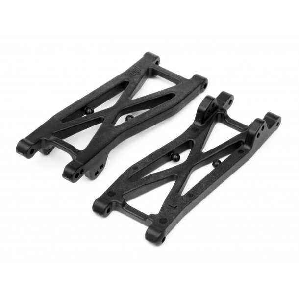 GRAPHITE REAR SUSPENSION ARM SET (E-FIRESTORM) E-FIRESTORM / HPI