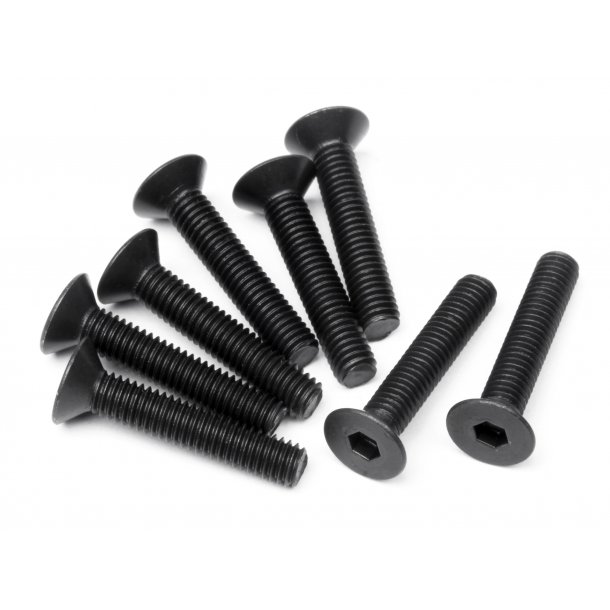 FLAT HEAD SCREW M3x16mm (HEX SOCKET/8pcs HPI