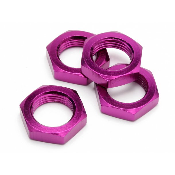 Wheel Hex Nut (Purple) (4Pcs) Trophy 3.5 HPI