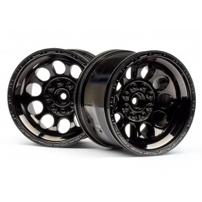 Bullet ST Wheels Black Chrome (Pr) HPI