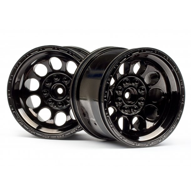 Bullet ST Wheels Black Chrome (Pr) HPI