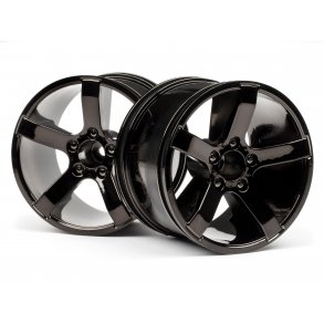 Bullet MT Wheels Black Chrome (Pr) HPI
