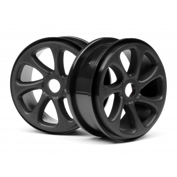 Black Turbine Wheels (pr) HPI