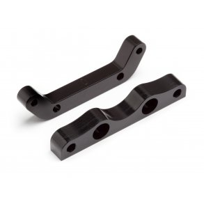 Alum. Suspension Holder (0 Deg) 6061 Trophy Series (Black) HPI