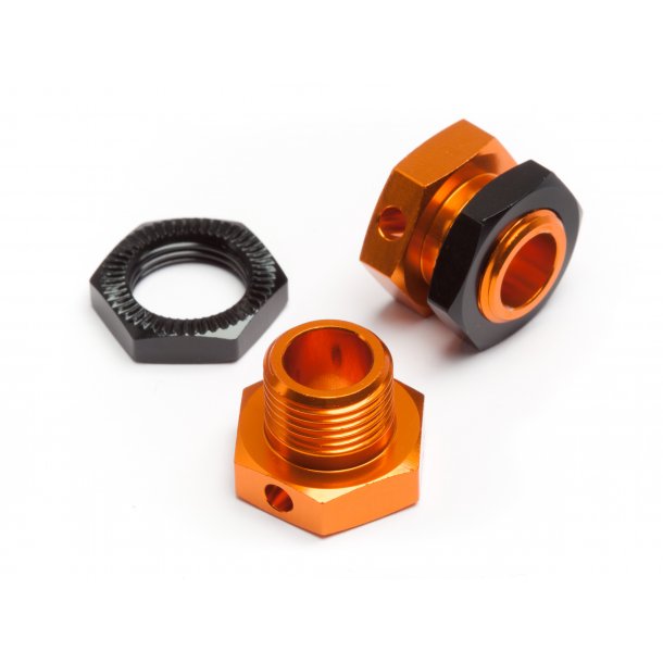 5mm Hex Wheel Adapters Trophy Buggy (Orange/Black) HPI