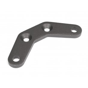 FRONT UPPER BRACE 6x60x4mm (GUNMETAL) FRONT UPPER BRACE 6x60 HPI