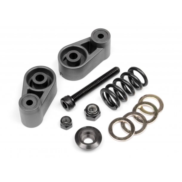 SERVO SAVER SET (GUNMETAL) SERVO SAVER SET (GUNMETAL) BAJA 5 HPI