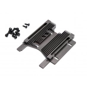 HD HEATSINK MOTOR PLATE 10mm (7075S/GRAY) SAVAGE FLUX HP/Mac HPI