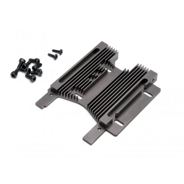 HD HEATSINK MOTOR PLATE 10mm (7075S/GRAY) SAVAGE FLUX HP/Mac HPI