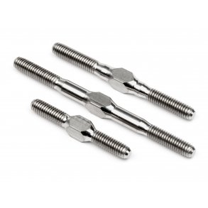 TITANIUM TURNBUCKLE SET (SILVER/CYBER 10B) Cyber 10B/Lightwe HPI