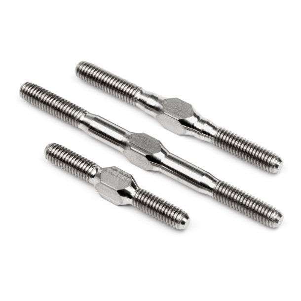 TITANIUM TURNBUCKLE SET (SILVER/CYBER 10B) Cyber 10B/Lightwe HPI