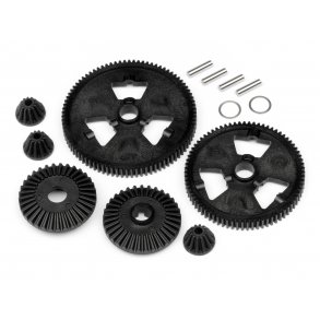SPUR GEAR / DIFF GEAR SET (75T/87T/48P) FORMULA TEN HPI