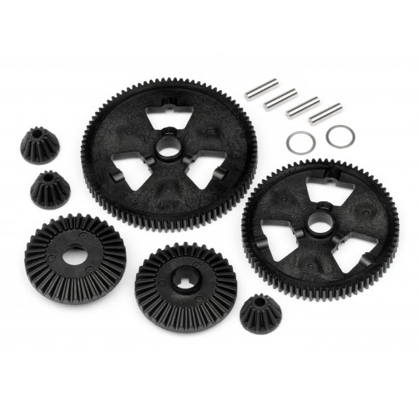 SPUR GEAR / DIFF GEAR SET (75T/87T/48P) FORMULA TEN HPI