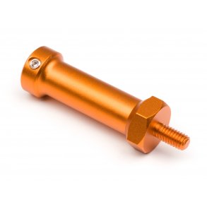 ALUMINUM WHEEL HUB LEFT (ORANGE) FORMULA TEN HPI