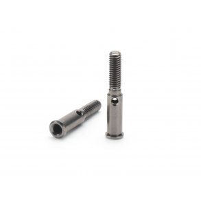 ALUMINIUM FLUORINE COATED FRONT WHEEL SHAFT (2pcs) FORMULA T HPI