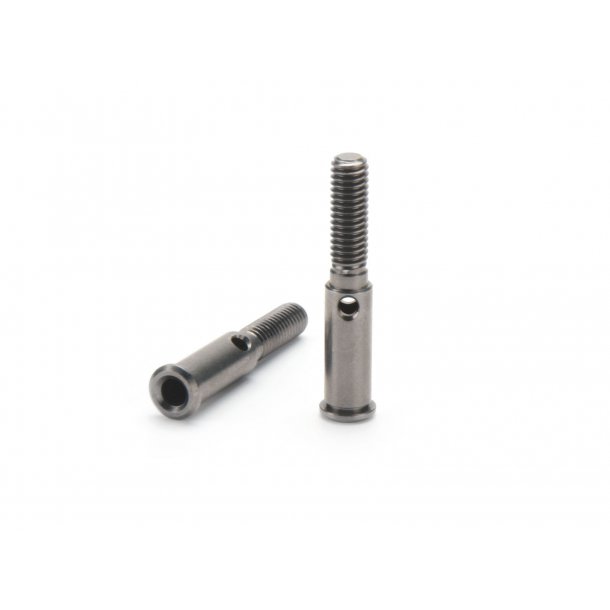 ALUMINIUM FLUORINE COATED FRONT WHEEL SHAFT (2pcs) FORMULA T HPI