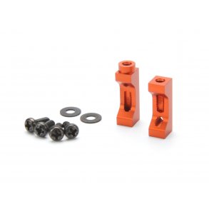 ALUMINIUM SERVO MOUNT SET (ORANGE) FORMULA TEN/Machined alum HPI