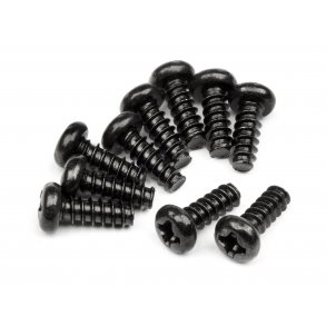 TP. BUTTON HEAD SCREW M3x8mm (10pcs) Phillips Head Screwdriv HPI