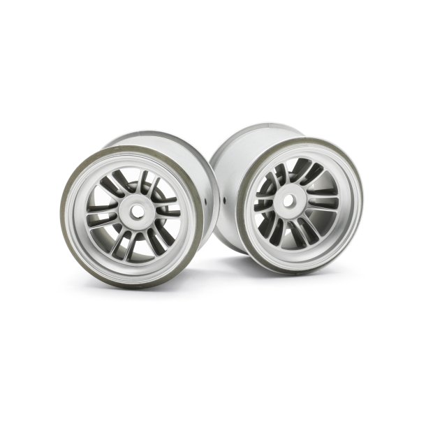 FT01 PRECISION WHEEL SET (SILVER/FRONT/2pcs) FORMULA TEN/Hig HPI