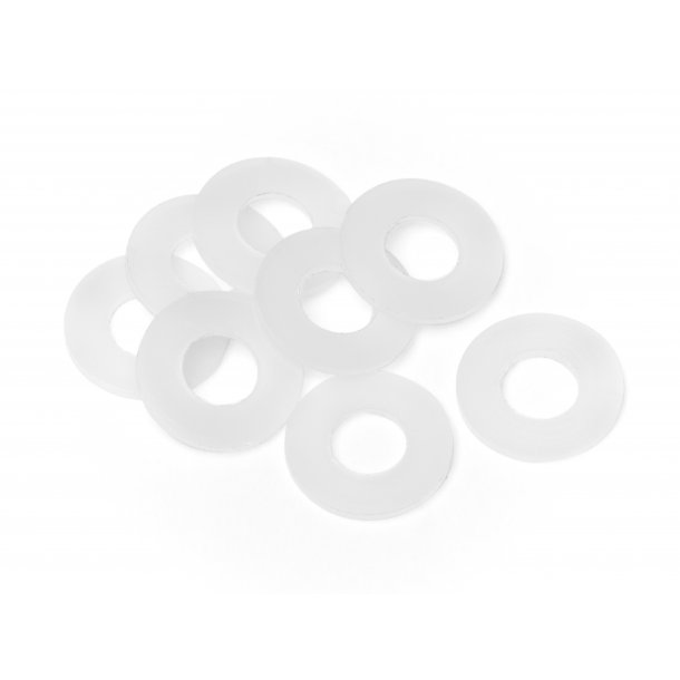 POM CARTRIDGE WASHER 3x6x0.5mm (8pcs) Spare for aluminum sho HPI