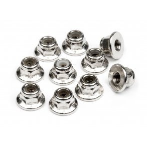 FLANGED LOCK NUT M3 (10pcs) VORZA HPI