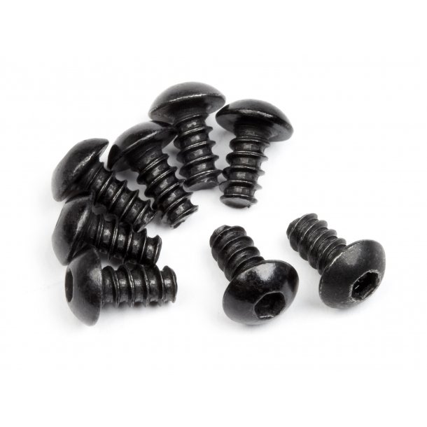 TP. BUTTON HEAD SCREW M3x6mm (HEX SOCKET/8pcs) 2.0mm Hex Soc HPI