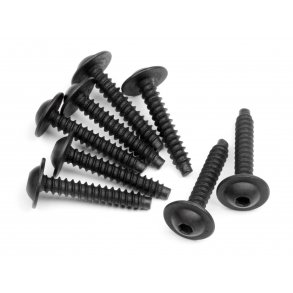 TP FLANGED SCREW M3x18mm (HEX SOCKET/8pcs) 2.0mm Hex Socket HPI