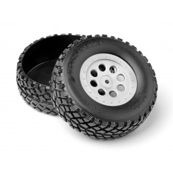 PLASTIC TRUCK BED TIRES (2pcs) MINI TROPHY HPI