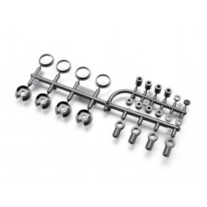 MOLYBDENUM SHOCK PARTS SET (GRAY) BLITZ HPI