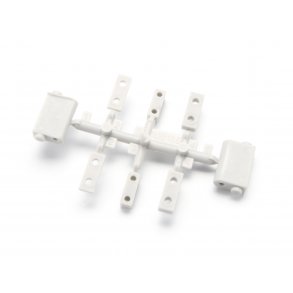 SERVO MOUNT SET (WHITE) BLITZ HPI